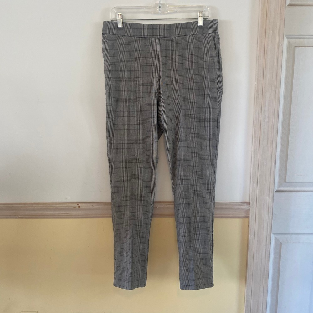 Hilary Radley Gray Plaid Trousers
